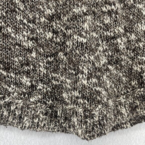 EILEEN FISHER Sweater PS Petite Linen Cotton Blend Round Neck Marled Brown USA - Picture 7 of 13